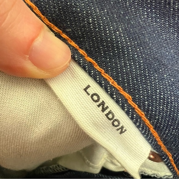 SLVRLAKE | London Jeans High Rise Straight Leg Dark Wash Size 25 - Picture 8 of 9